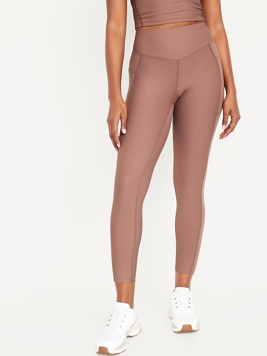 L'image numéro 1 présente Legging PowerSoft à taille haute longueur 7/8