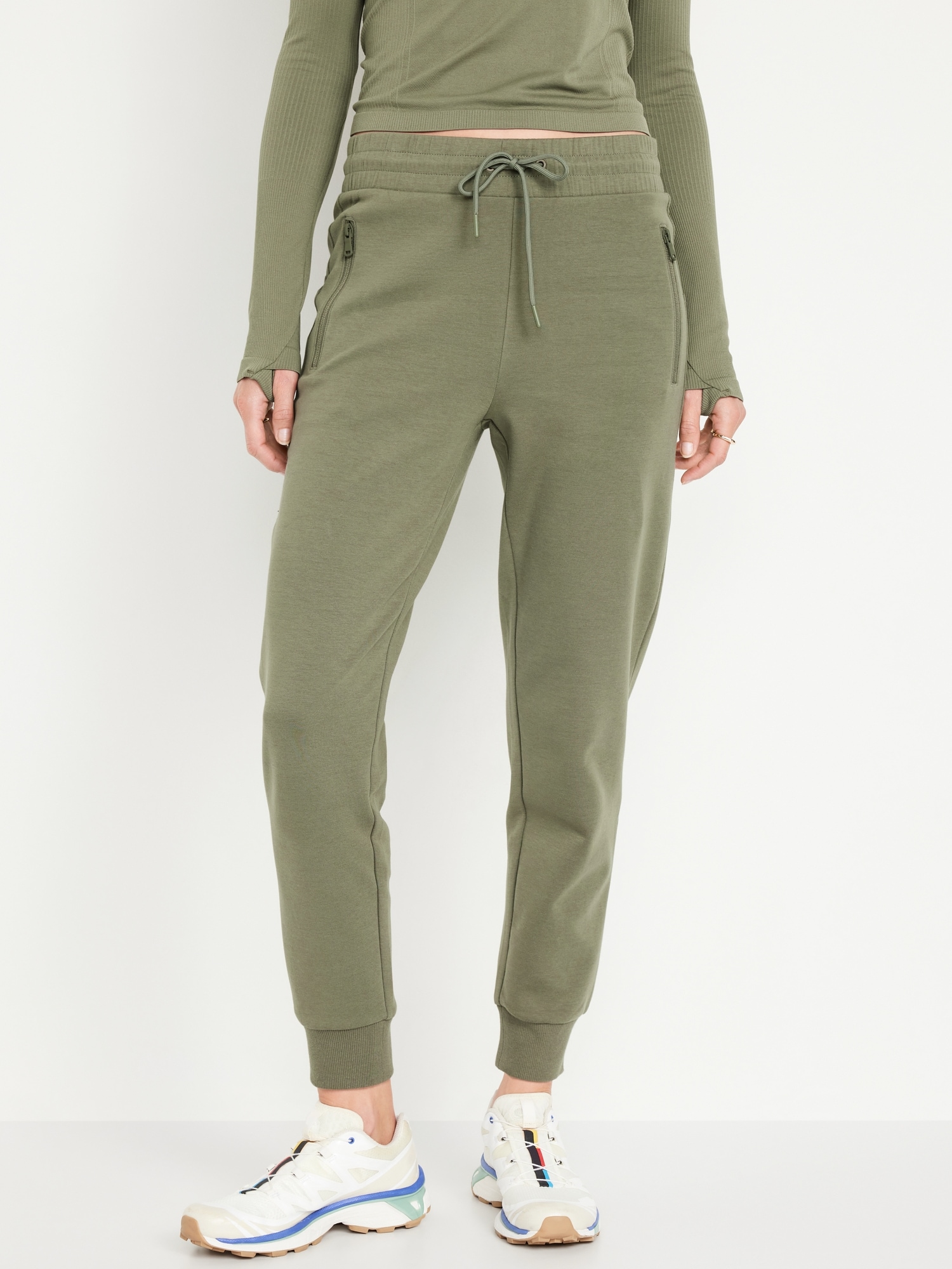 High-Waisted Dynamic Fleece Joggers