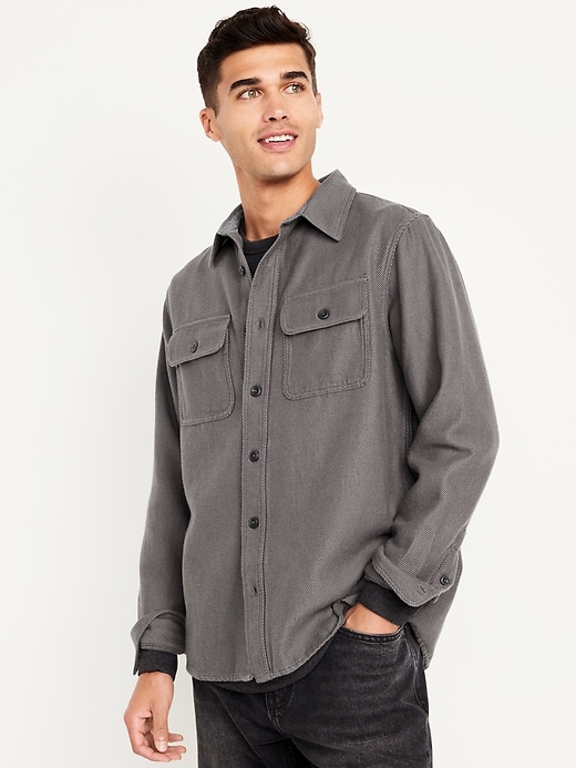 Image number 1 showing, Loose Fit Pocket Shirt