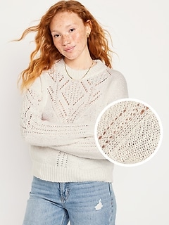 Pointelle Sweater for Women