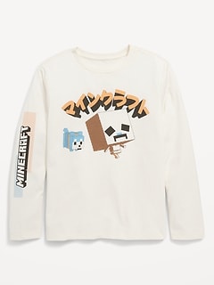 Minecraft™ Gender-Neutral Long-Sleeve Graphic T-Shirt for Kids
