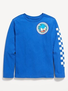 Long-Sleeve Sonic The Hedgehog™ Gender-Neutral Graphic T-Shirt for Kids