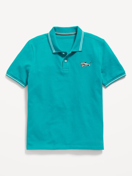 Voir une image plus grande du produit 1 de 1. Polo d’uniforme scolaire en piqué pour Tout-petit garçon