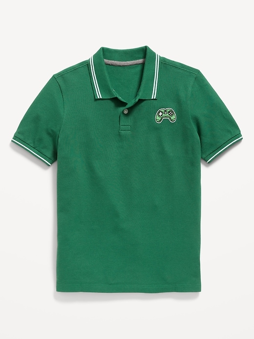 View large product image 1 of 1. Short-Sleeve Pique Polo Shirt for Boys