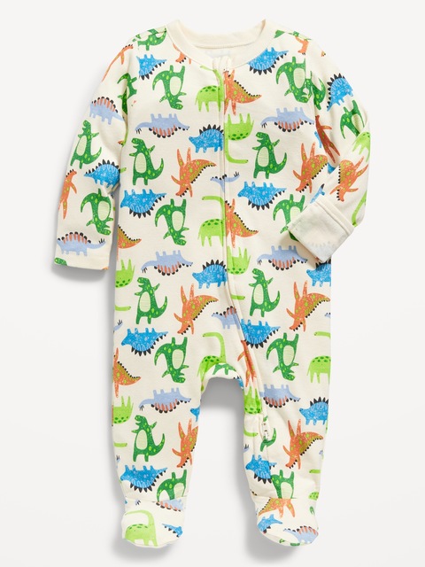 UNE-PIÈCE À PIEDS À GLISSIÈRE BIRECTIONNELLE NUIT OU JEU UNISEXE POUR BÉBÉ