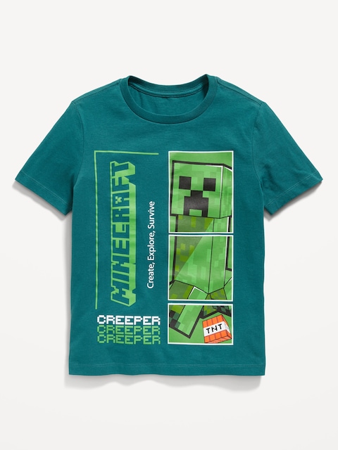 Minecraft™ Gender-Neutral Graphic T-Shirt for Kids