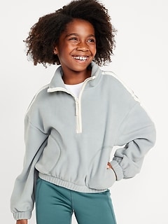 Cozy Microfleece Pullover Hoodie for Girls