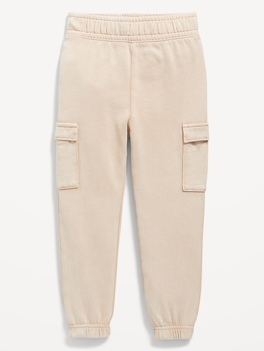 View large product image 1 of 1. Fleece Cargo Jogger Sweatpants for Toddler Girls