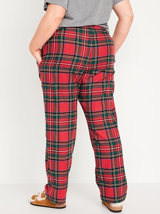 Image number 8 showing, Mid-Rise Flannel Pajama Pants