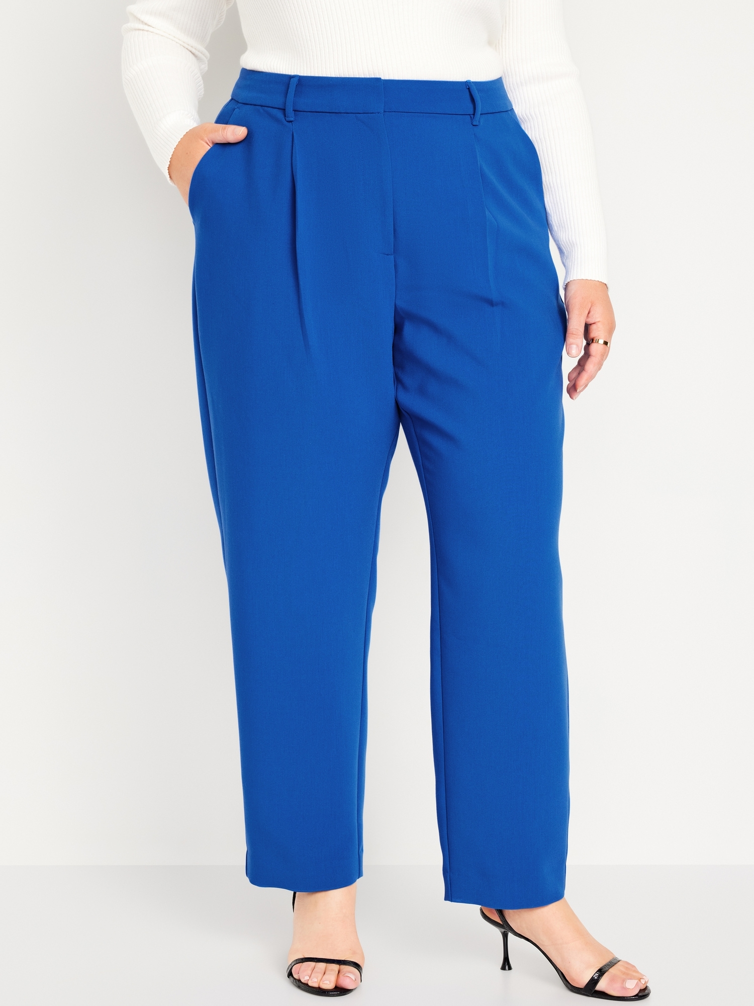 ladies navy trousers