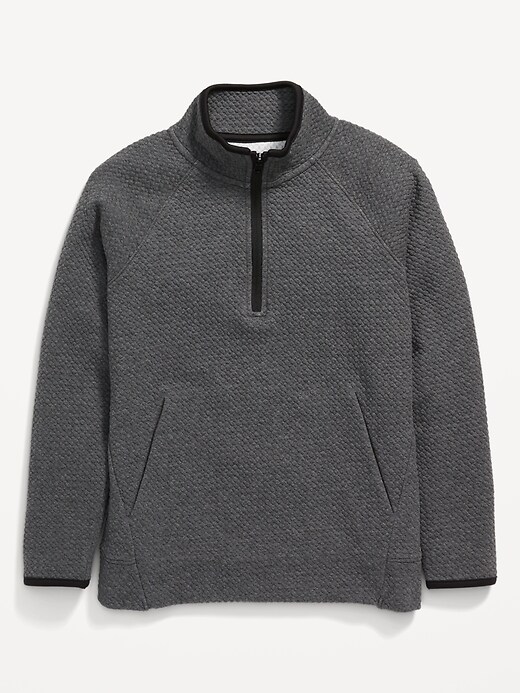 View large product image 1 of 2. Dynamic Fleece Textured Quarter-Zip Sweatshirt for Boys