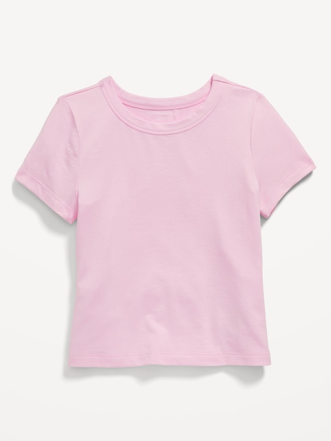 Fitted Crew-Neck T-Shirt for Girls