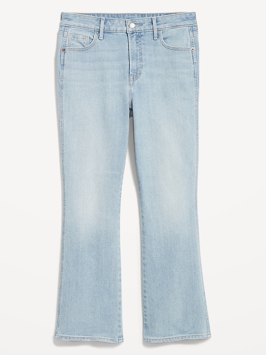 Image number 4 showing, High-Waisted Vintage Crop Flare Jeans