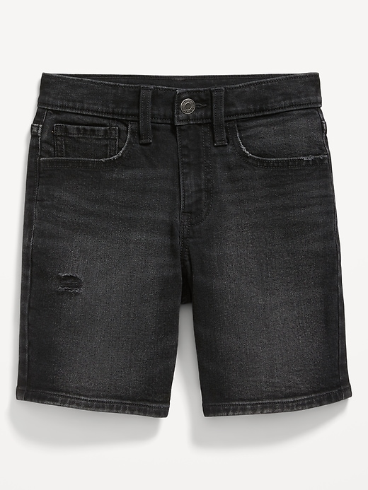 Image number 4 showing, Above Knee 360° Stretch Ripped Jean Shorts for Boys