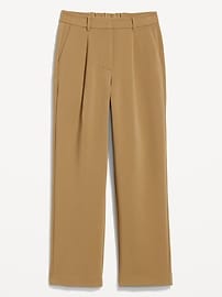Extra High-Waisted Taylor Wide-Leg Trouser Suit Pants