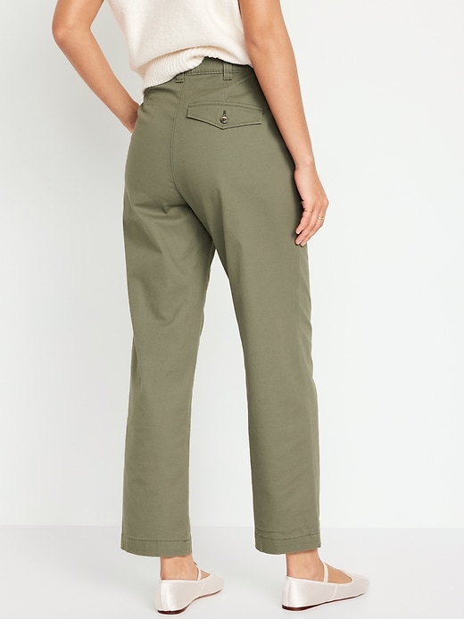 Image number 2 showing, High-Waisted Chino Ankle Pants