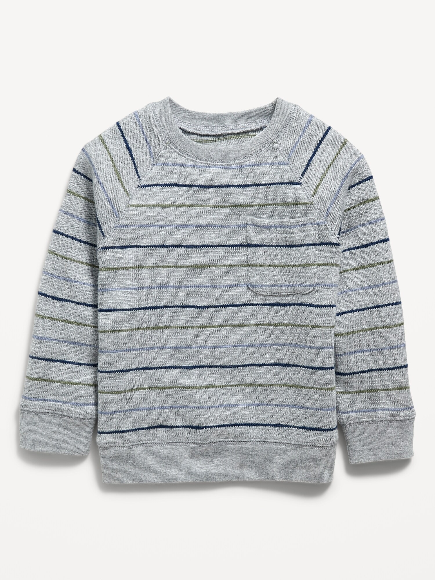 Navy and outlet white striped sweater