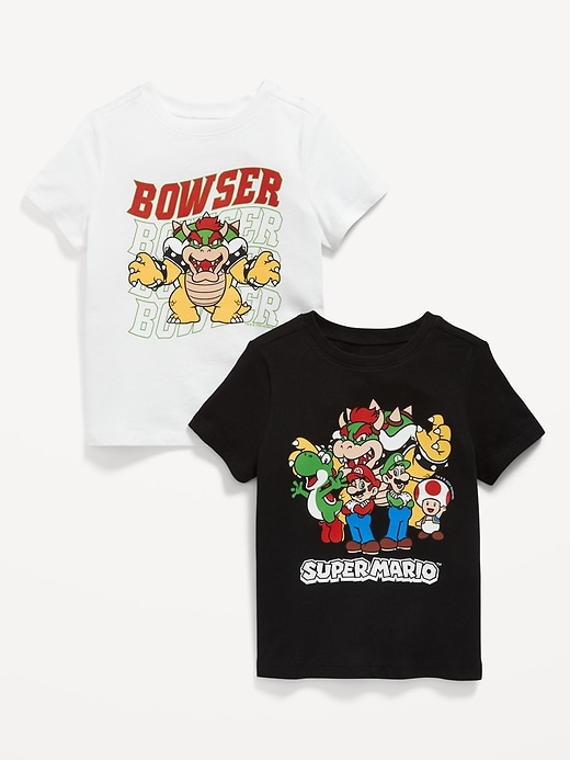 Voir une image plus grande du produit 1 de 3. T-shirt à imprimé Super Mario&#153 pour Enfant (paquet de 2)