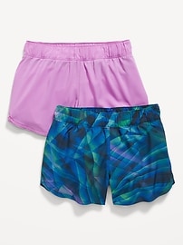 View large product image 3 of 3. Dolphin-Hem Run Shorts for Girls