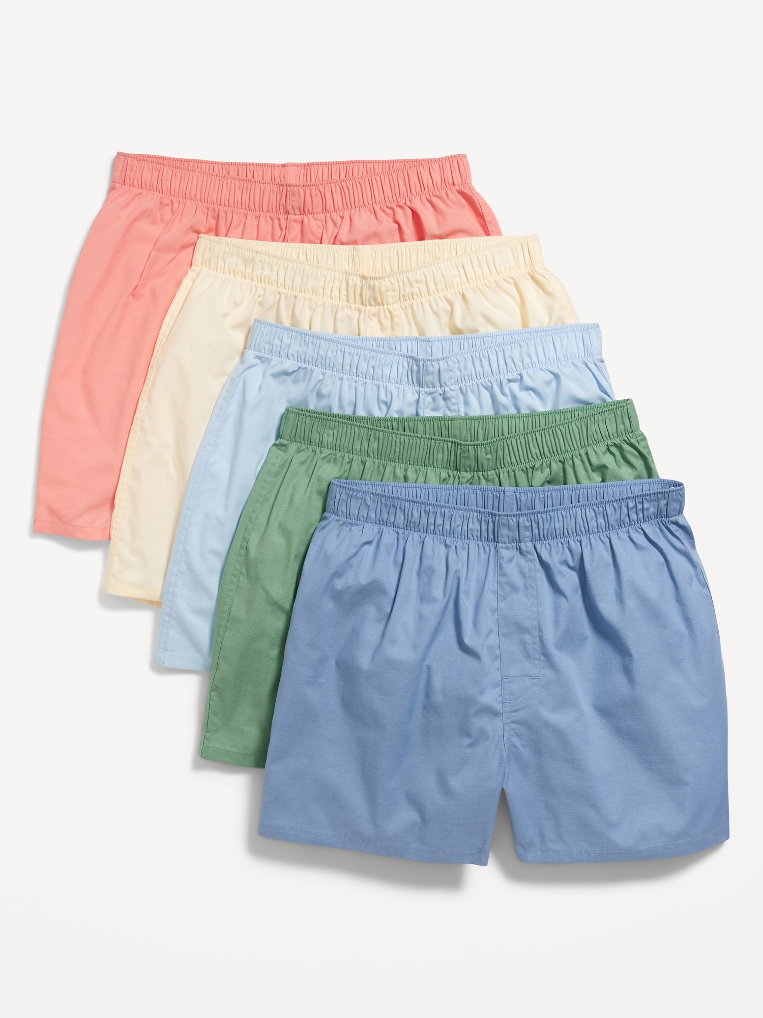 5-Pack Soft-Washed Boxer Shorts -- 3.75-inch inseam