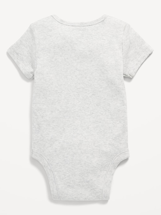 View large product image 2 of 2. Unisex Short-Sleeve Graphic Bodysuit for Baby