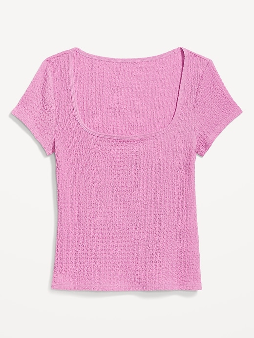 Image number 4 showing, Fitted Square-Neck T-Shirt