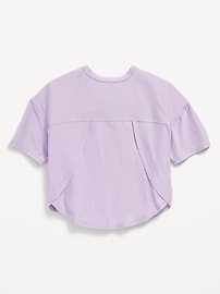 View large product image 4 of 4. Cloud 94 Soft Go-Dry Cool Cropped T-Shirt for Girls