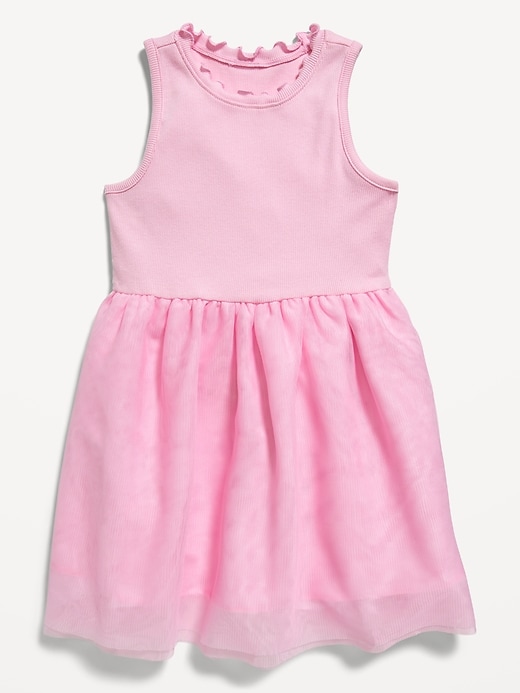 Voir une image plus grande du produit 1 de 2. Robe-tutu sans manches ajustée et évasée pour Toute-petite fille