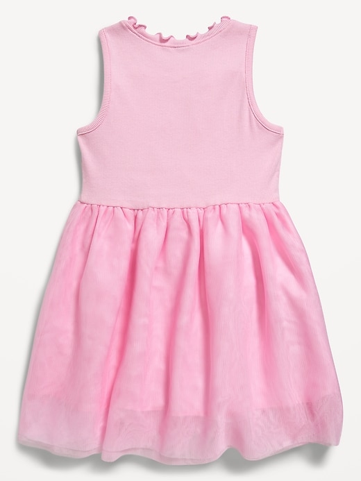 Voir une image plus grande du produit 2 de 2. Robe-tutu sans manches ajustée et évasée pour Toute-petite fille