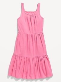 Image number 3 showing, Sleeveless Rib-Knit Tiered Dress for Girls