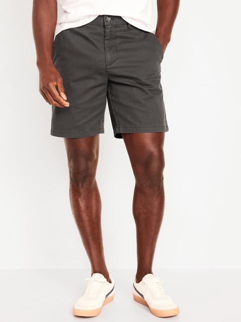 Slim Built-In Flex Rotation Chino Shorts -- 8-inch inseam