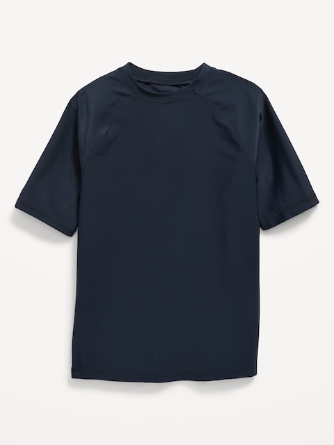 Raglan-Sleeve Rashguard Swim Top for Boys - In The Navy