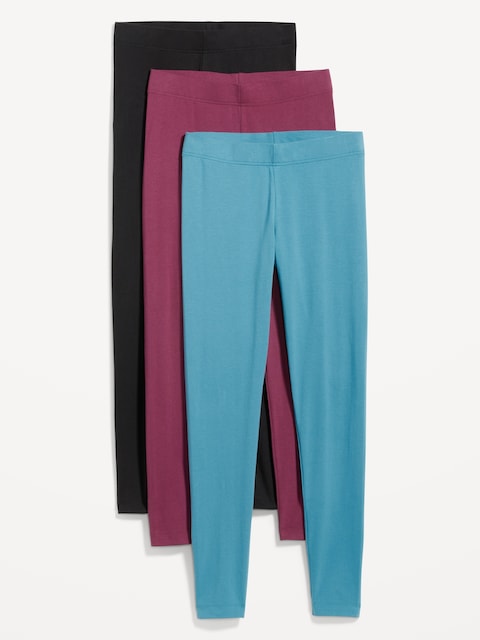 High-Waisted Fashion Layering Leggings 3-Pack