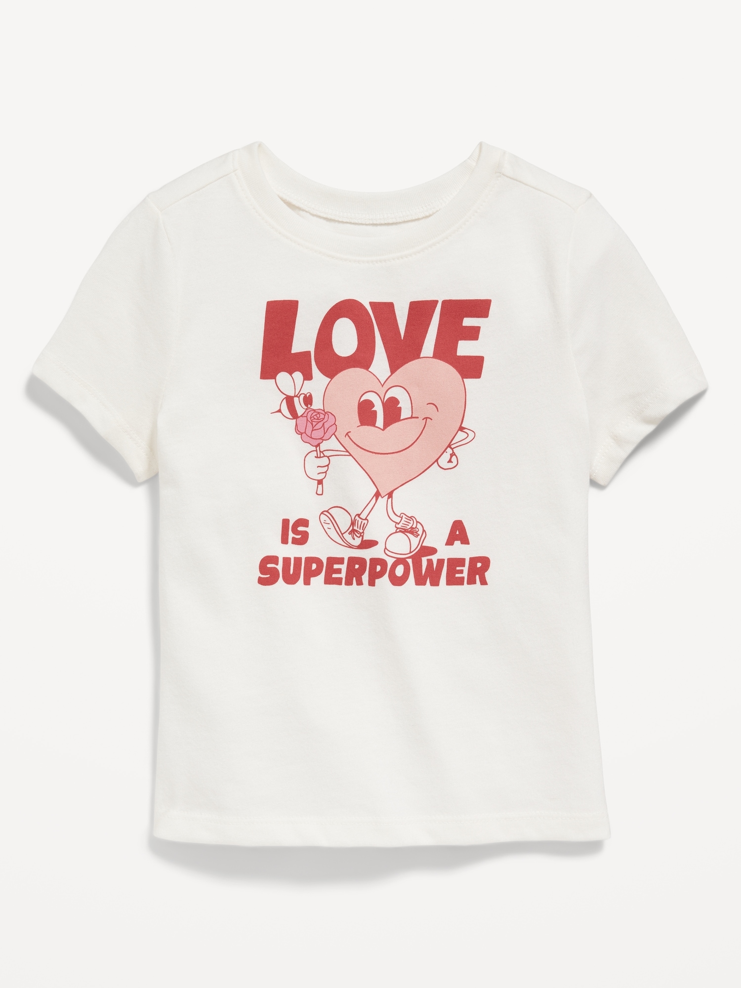 Unisex Short-Sleeve Valentine's Graphic T-Shirt for Toddler