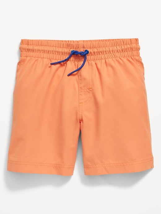 View large product image 1 of 1. Solid Swim Trunks for Boys