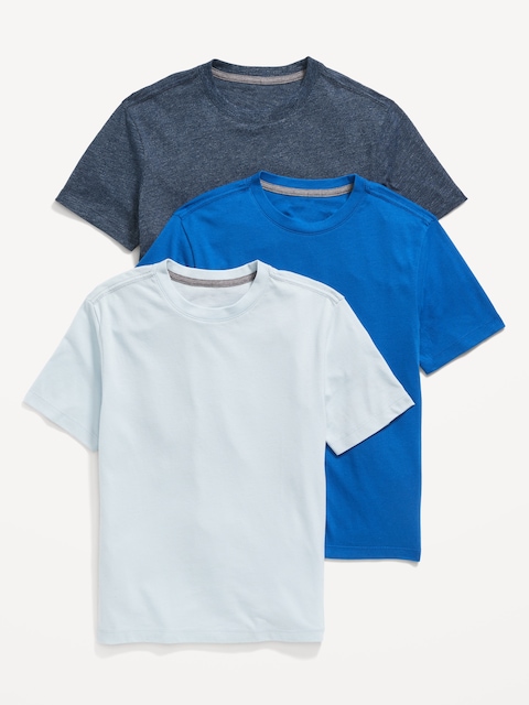 Softest Crew-Neck T-Shirt 3-Pack for Boys - Daily Blues