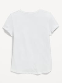 Image number 2 showing, Softest Heart-Pocket T-Shirt for Girls