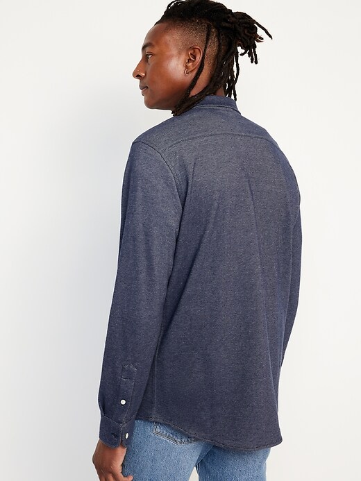Image number 2 showing, Long-Sleeve Pique Polo