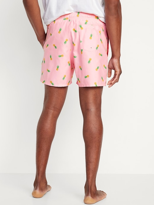 Image number 2 showing, Printed Swim Trunks -- 5-inch inseam