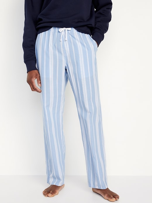 Image number 1 showing, Printed Poplin Pajama Pants