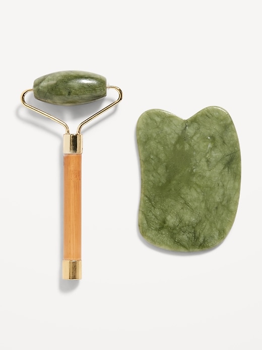 View large product image 2 of 2. Self Love Rituals® Wellness Essentials: Jade Gua Sha & Facial Roller