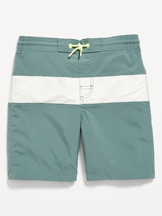 View large product image 2 of 3. Color-Block Board Shorts for Boys