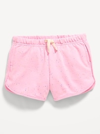 Image number 1 showing, French Terry Dolphin-Hem Shorts for Toddler Girls