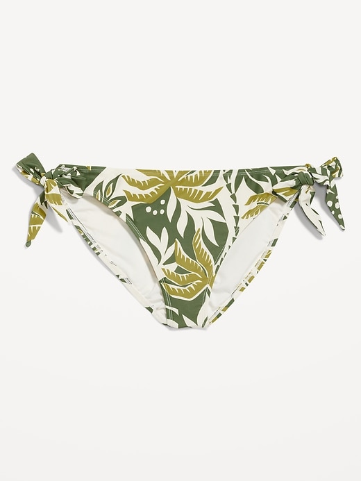 Image number 4 showing, Mid-Rise Side-Tie Bikini Swim Bottoms