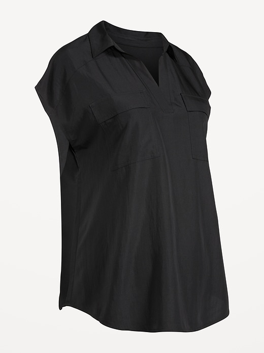 Image number 4 showing, Maternity Dolman Sleeve Blouse