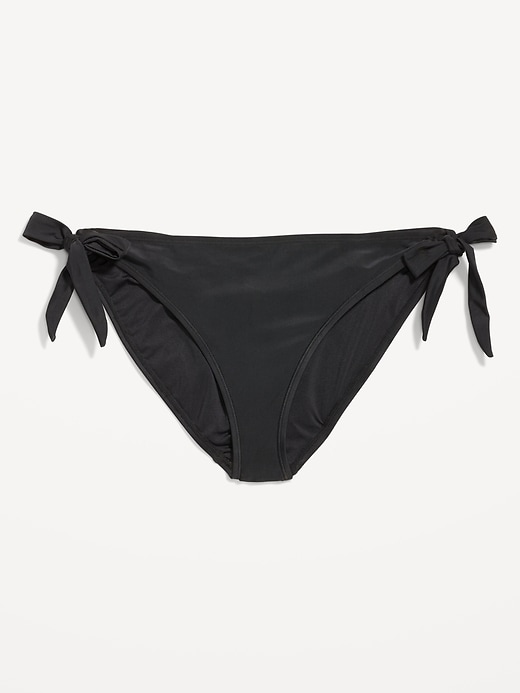 Image number 4 showing, Mid-Rise Side-Tie Bikini Swim Bottoms