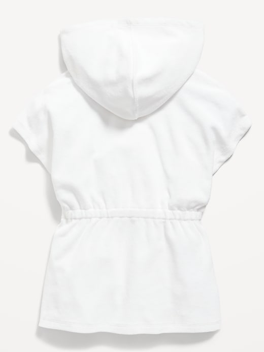 Voir une image plus grande du produit 2 de 2. Robe couvre-maillot à capuchon et taille cintrée pour Toute-petite