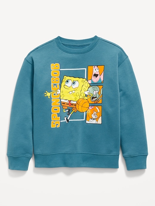 View large product image 2 of 4. Gender-Neutral Licensed Graphic Crew-Neck Sweatshirt for Kids
