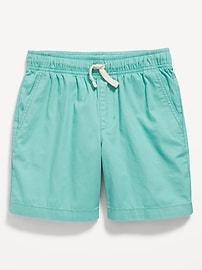 View large product image 4 of 4. Above Knee Twill Pull-On Shorts for Boys