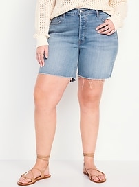 High-Waisted OG Button-Fly Jean Shorts -- 7-inch inseam